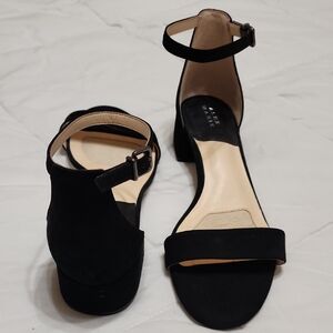 Black Ankle Strap Sandals Size 10